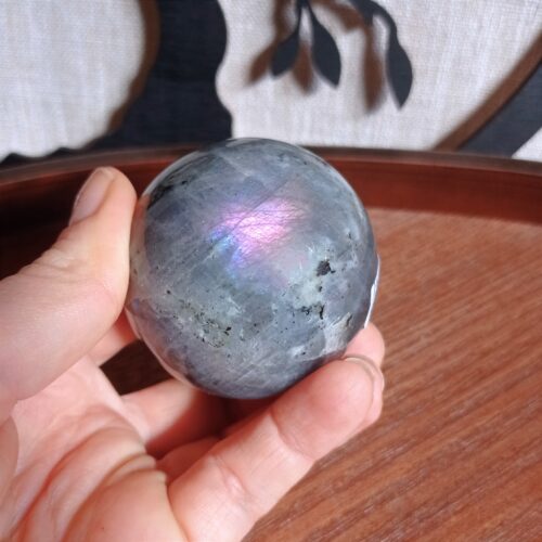 Sphère Labradorite violette (Spectrolite) - Image 2