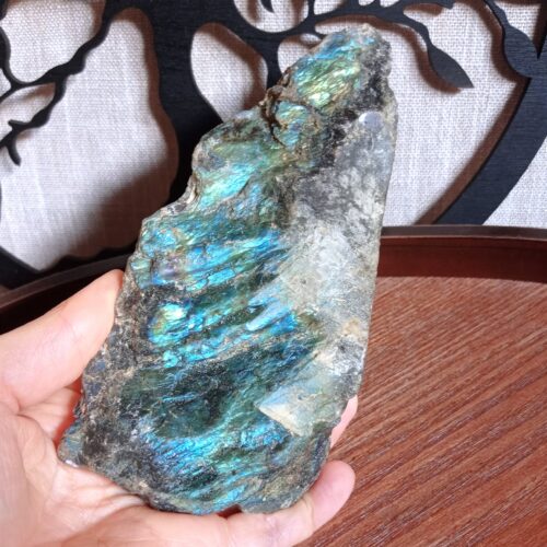 Tranche semi-polie Labradorite bleue - Image 2