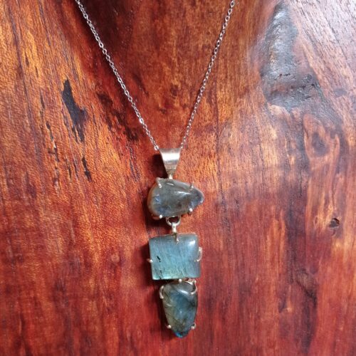 Pendentif Argent 925 : Labradorite - Image 2