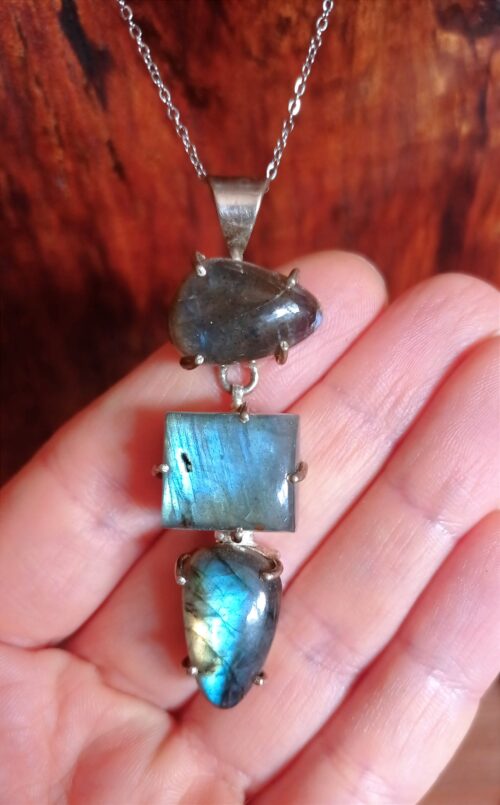 Pendentif Argent 925 : Labradorite