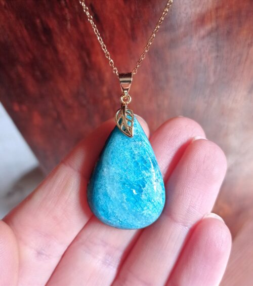 Pendentif Apatite bleue