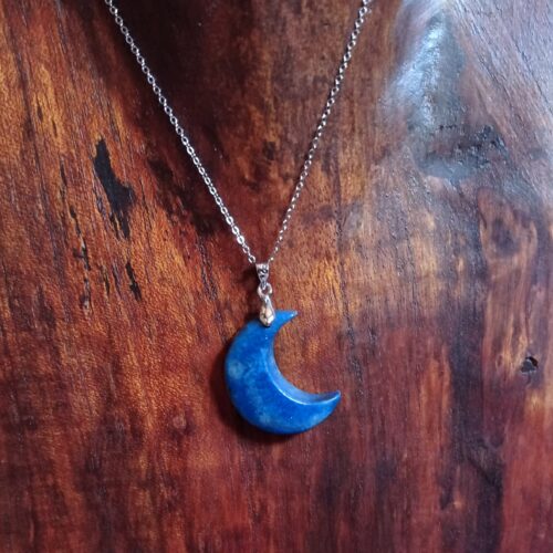 Pendentif Lapis-lazuli Lune - Image 3