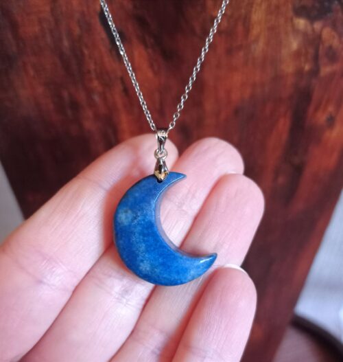 Pendentif Lapis-lazuli Lune