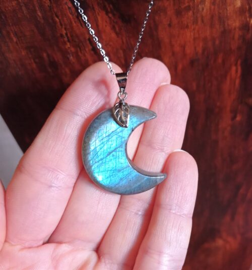 Pendentif Labradorite Lune