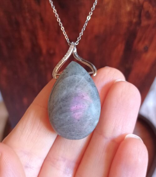 Pendentif Labradorite violette