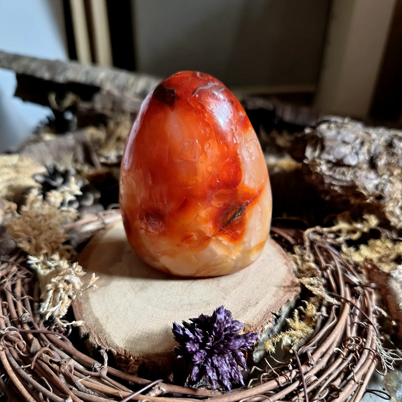 Cornaline, forme libre — N°59 — 245 g